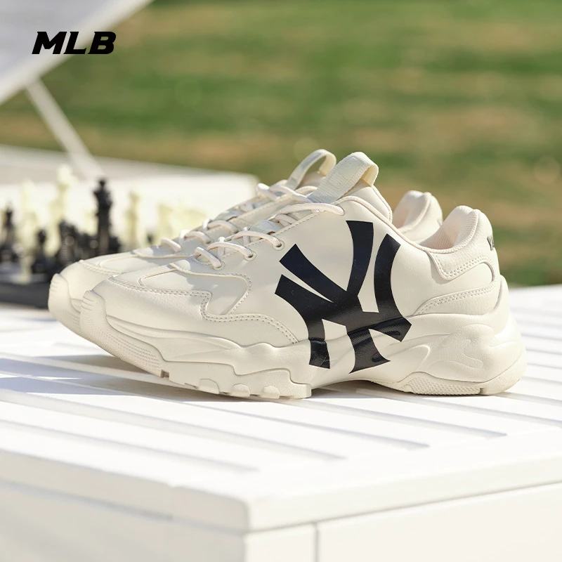 【流光风】MLB老爹鞋男鞋女鞋新款厚底增高鞋简约休闲鞋3ASHC104N