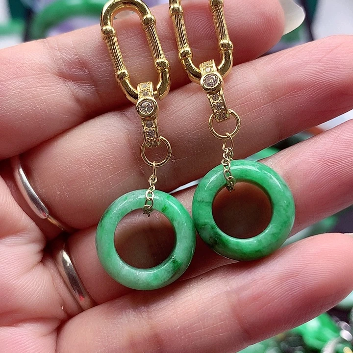 翡翠银S925镶嵌颈饰翡翠