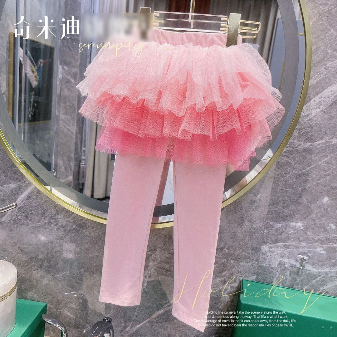 【现货】奇米迪女童打底裤外穿裙裤秋装新款公主洋气32283