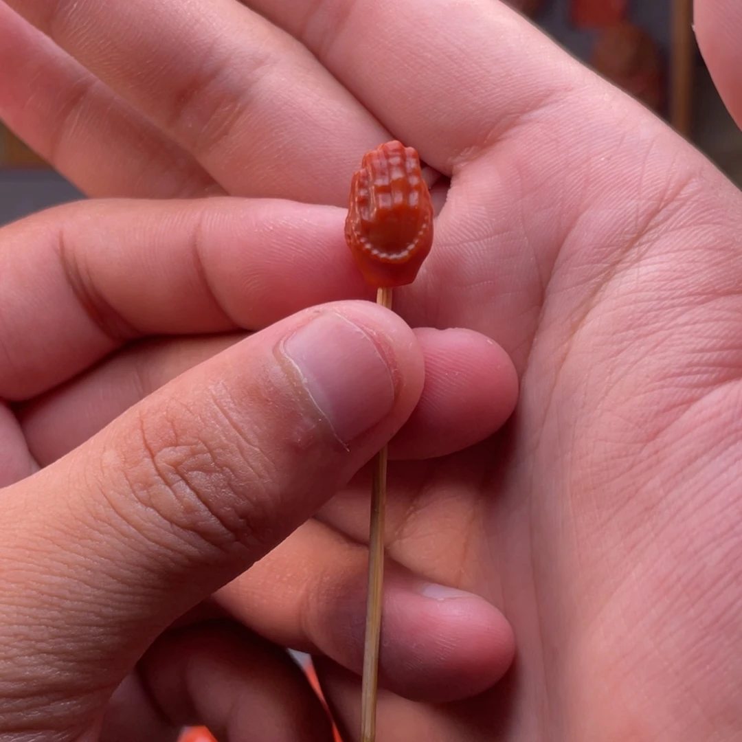 南红玛瑙未镶嵌配饰卡9mm