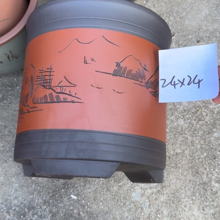 紫砂花盆特价清仓
