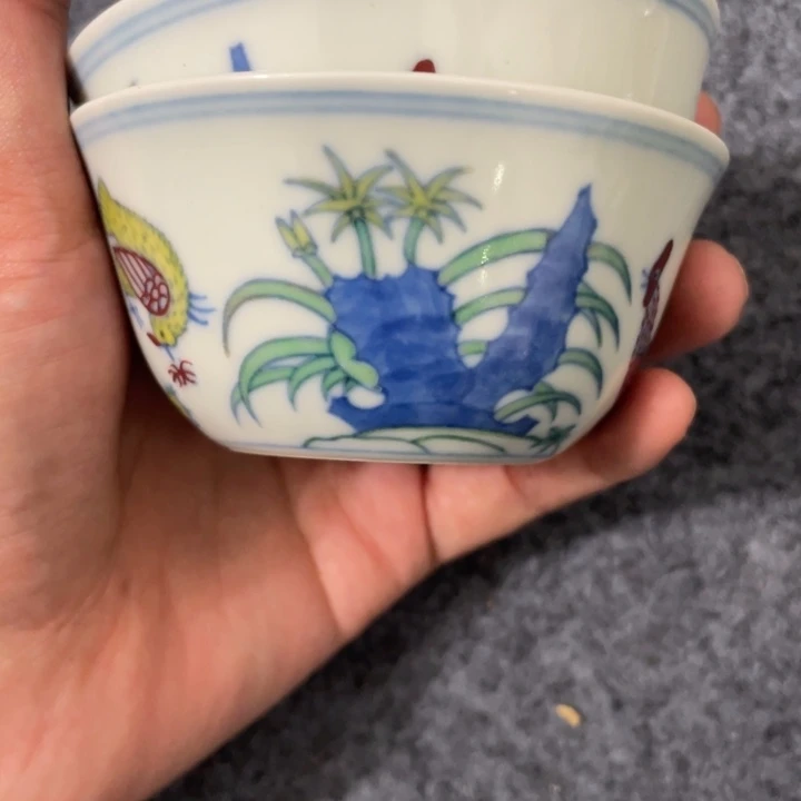 摆件正**戒杯子摆件一对