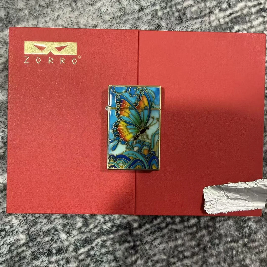 超薄彩夜光蝶打火机