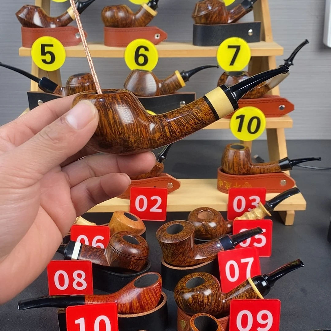 石楠木手工烟斗长苹果