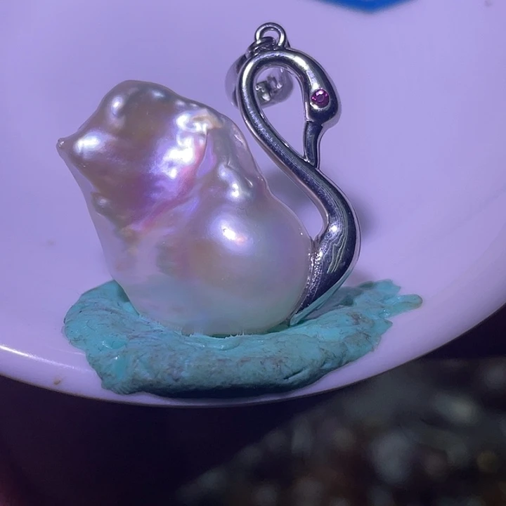 淡水珍珠未镶嵌吊坠(不含链)40