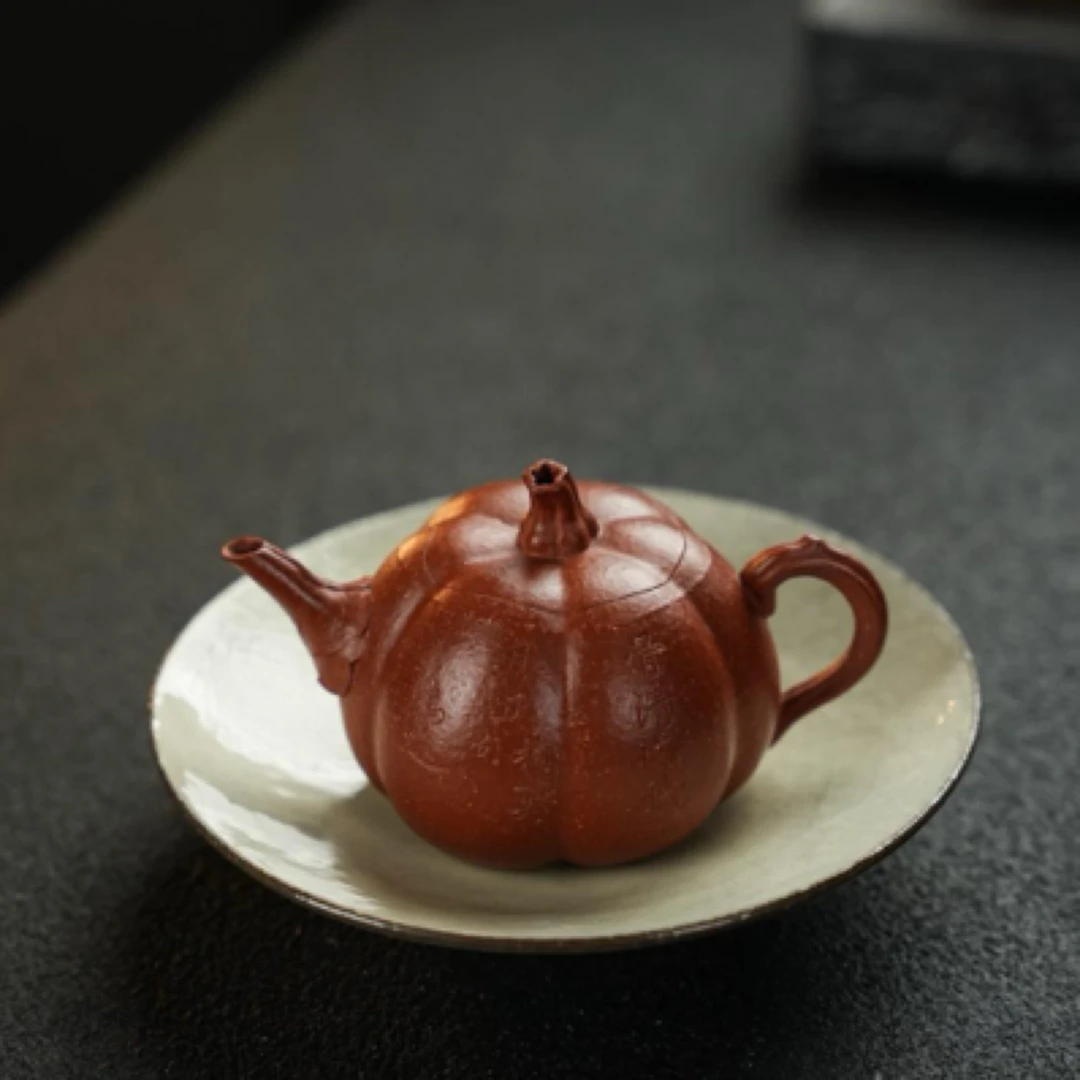 和正南瓜·慕古款·168cc 原矿优质红降坡 泥料正宗润泽紫砂壶