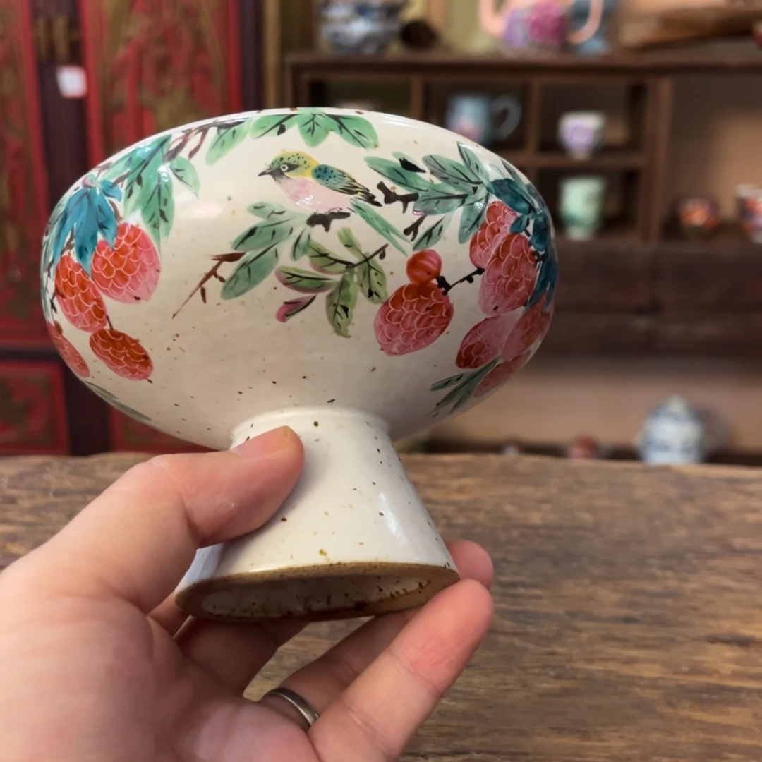 柴烧手工手绘陶瓷