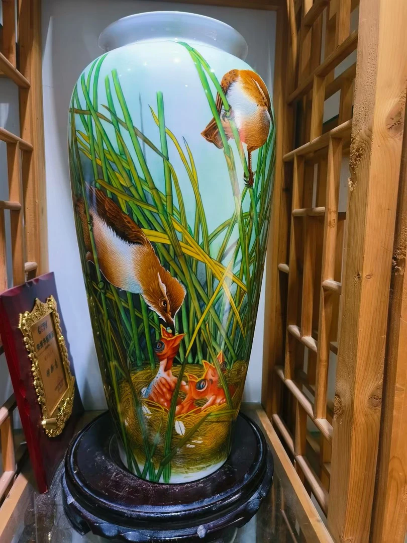 景德镇手绘嗷嗷待哺