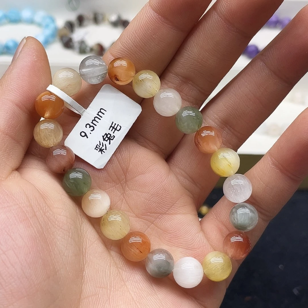 水晶手链未镶嵌彩兔毛9.3