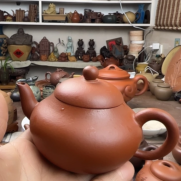 忠***茶壶朱泥原矿紫砂
