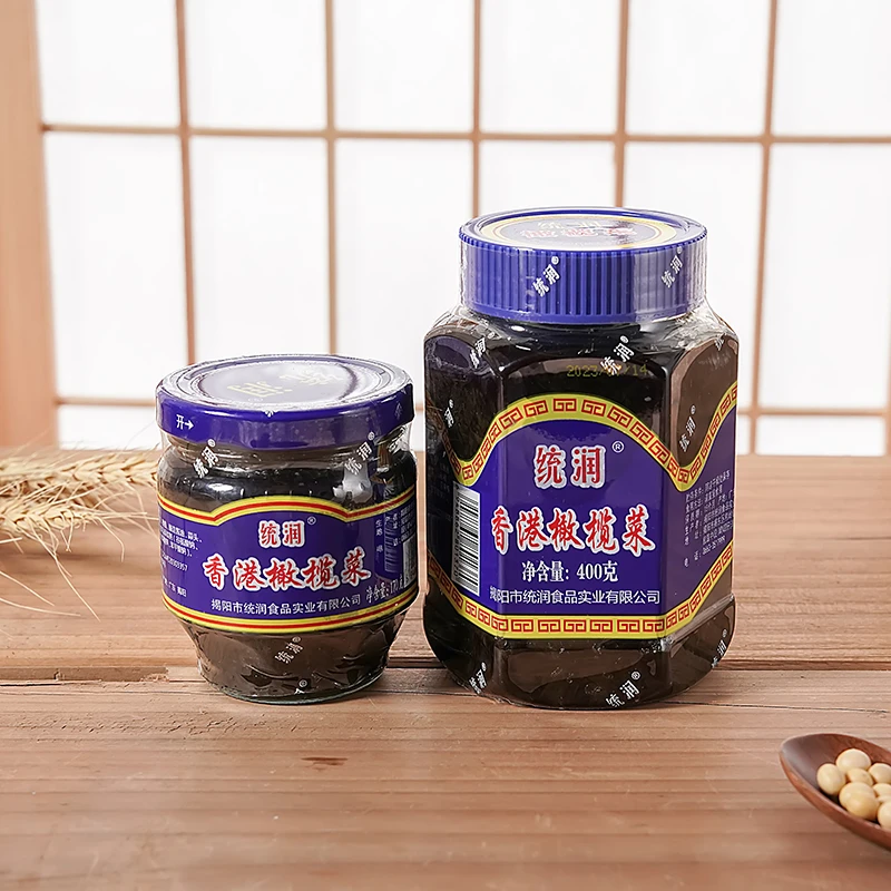 统润橄榄菜香港风味瓶装下饭菜小菜下饭酱酱菜拌饭菜咸菜芥菜罐装