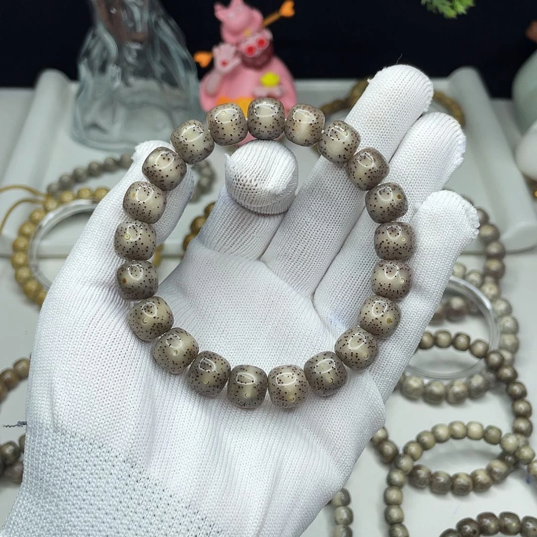 *****星月菩提手串11mm全玉化一线天