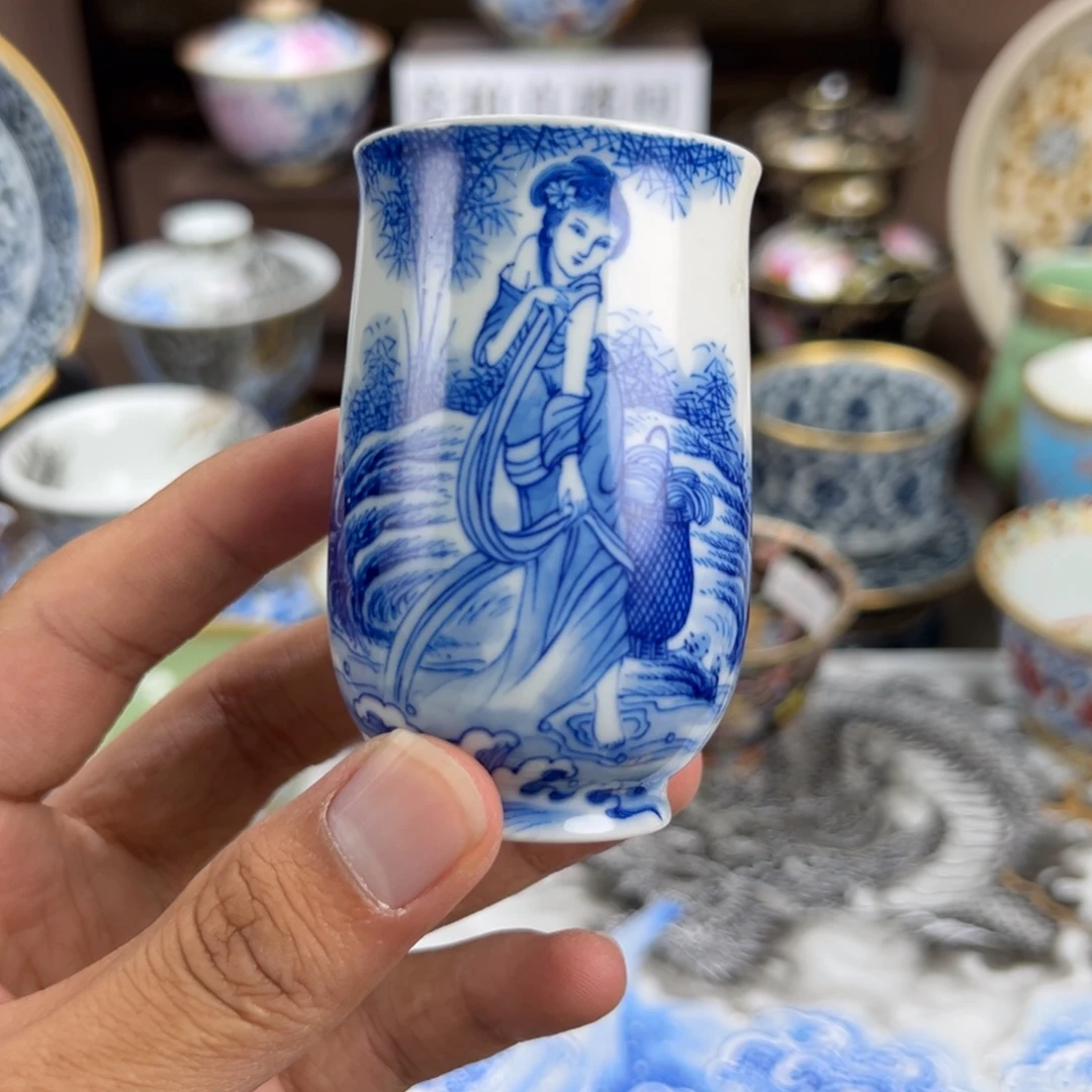 山***河景德镇手工手绘陶瓷
