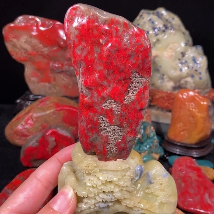 昌化鸡血石昌化鸡血石小摆件