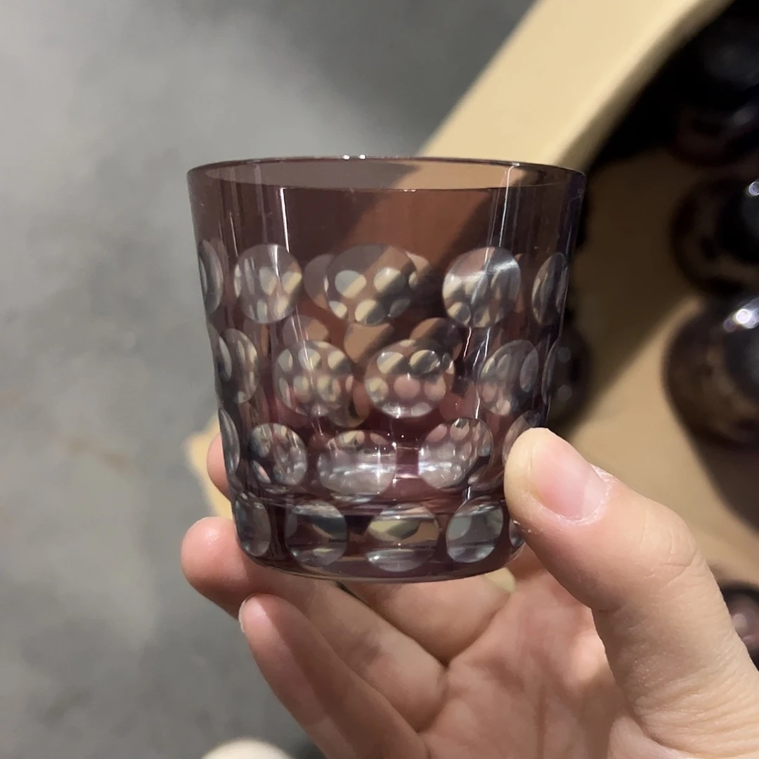 水晶玻璃平底款微瑕一个
