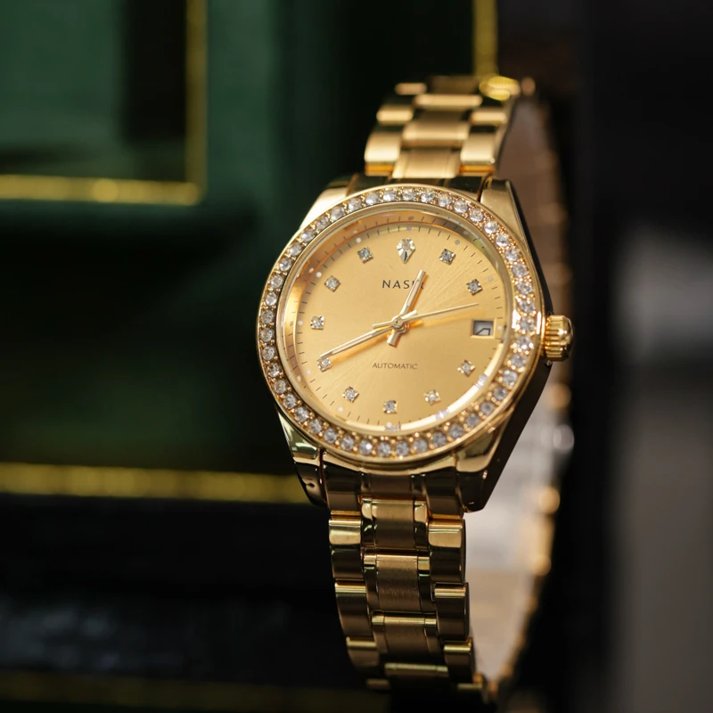 NASIR时尚高端男士气质镶钻自动机械高端腕表-R821