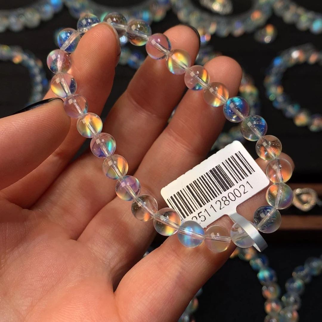 未镶嵌手串月光石深***猫6.8左右