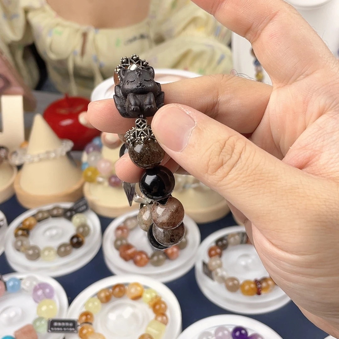 银S925镀金镶嵌手链水晶