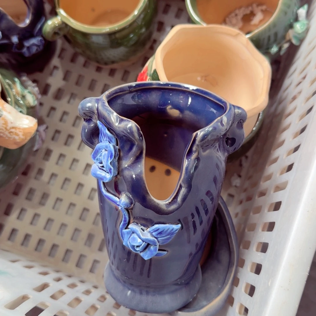 紫砂花盆粗陶粗陶