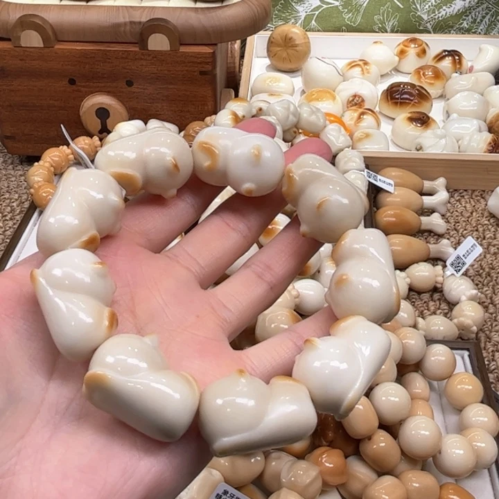 菩提根/象牙果手串10.14.26象牙果炭烤趴趴猫微瑕