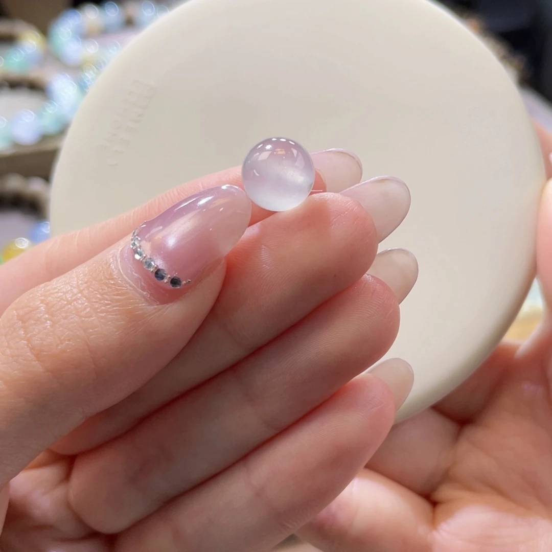 翡翠未镶嵌手链卡10茅台白