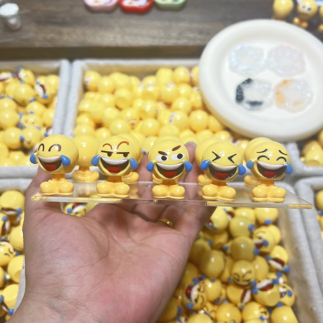 【饭饭定制】创意树脂仿真配件树脂摆件  表情包系列