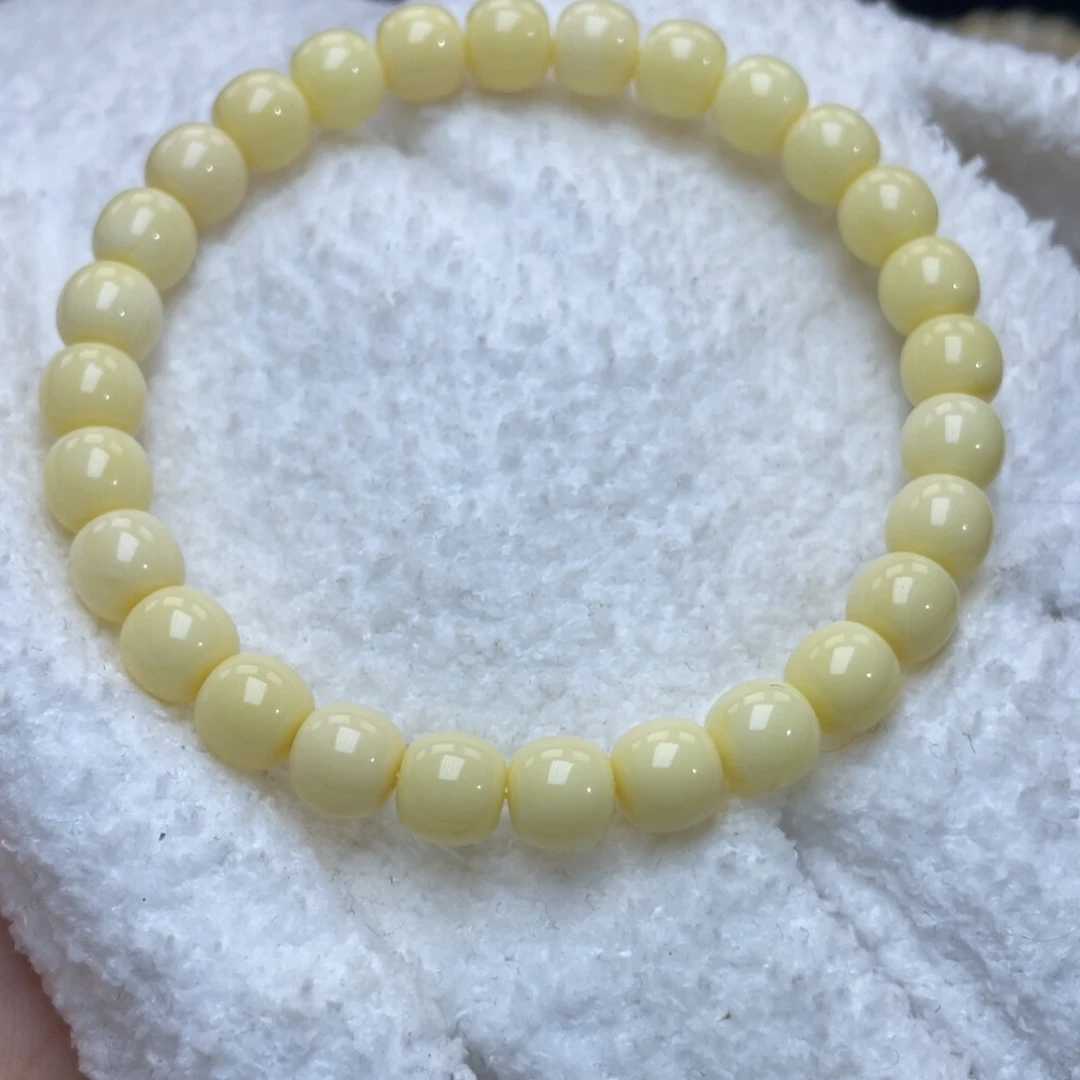 裸石蜜蜡未镶嵌开***壶7.5m蜜蜡手串