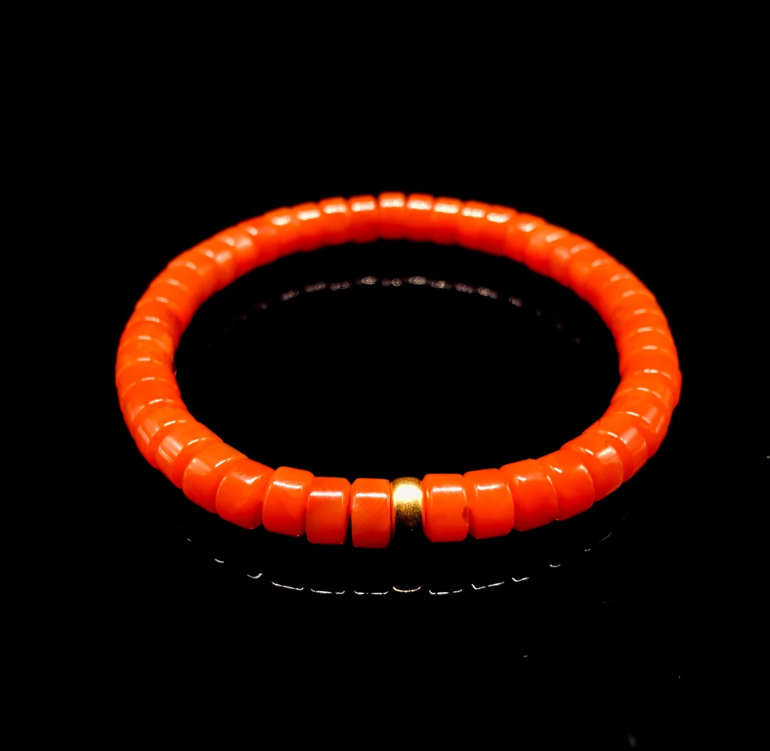 【小雪】南红保山滴水洞精工归圆典藏级直切手串6mm