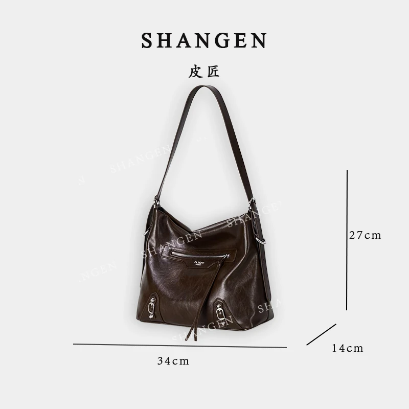 【尚恩CC】GQ-2959-咖啡-轻奢时尚女士新款单肩斜挎包