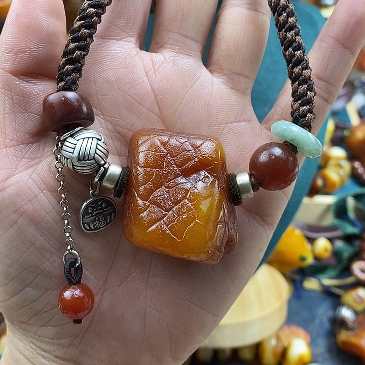 蜜蜡未镶嵌项链项链