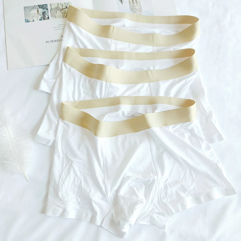 Calto Krosa莫代尔无痕男士内裤男生高档青少年纯色四角四角短裤