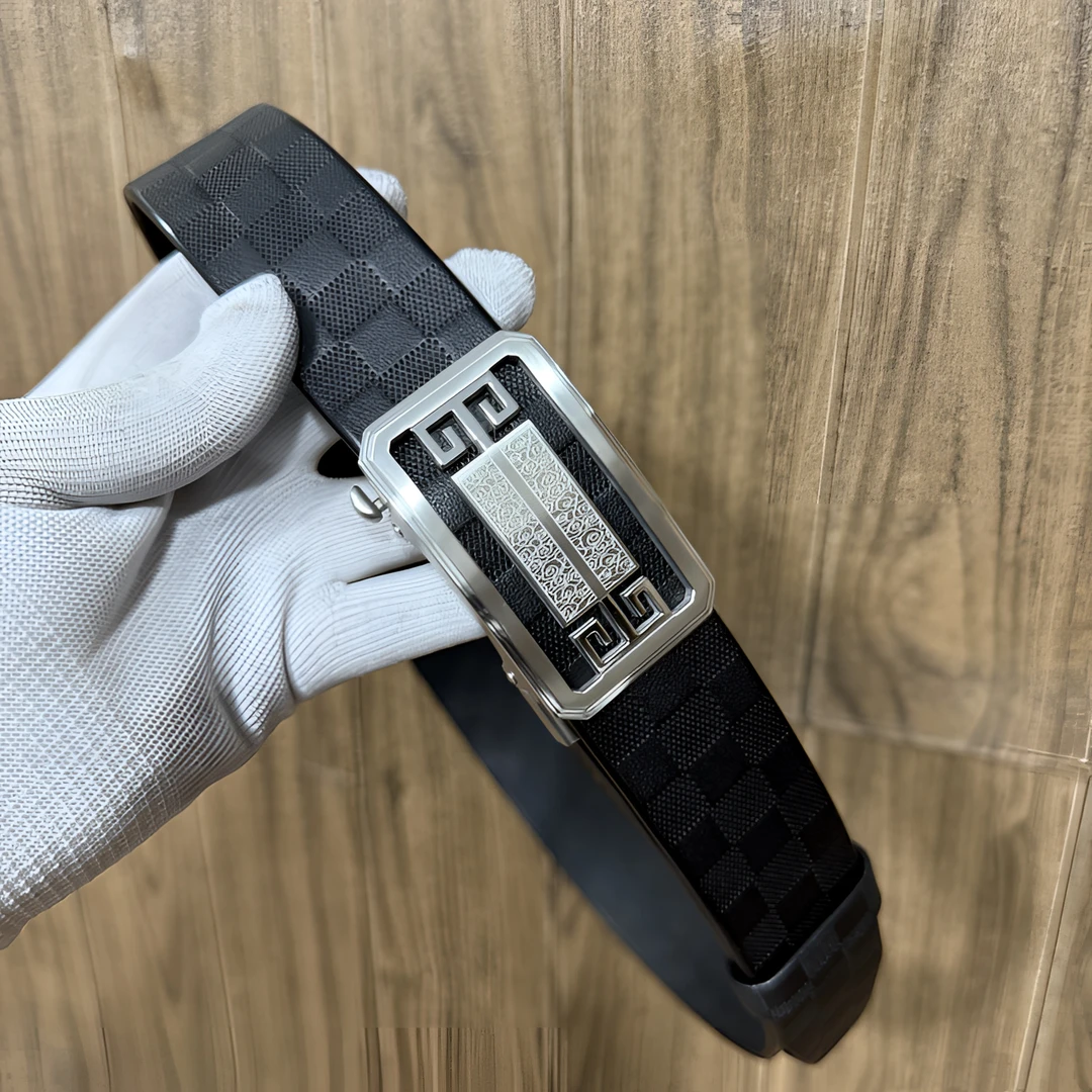 牛匠64 牛皮手工皮带 不锈钢外穿自动扣 实心头层牛皮休闲百搭