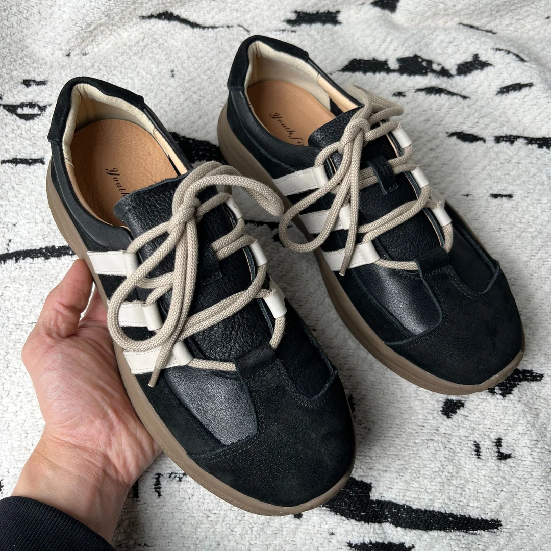 2025春季新款慢跑潮鞋男休闲运动德训鞋透气低帮百搭复古阿甘鞋男