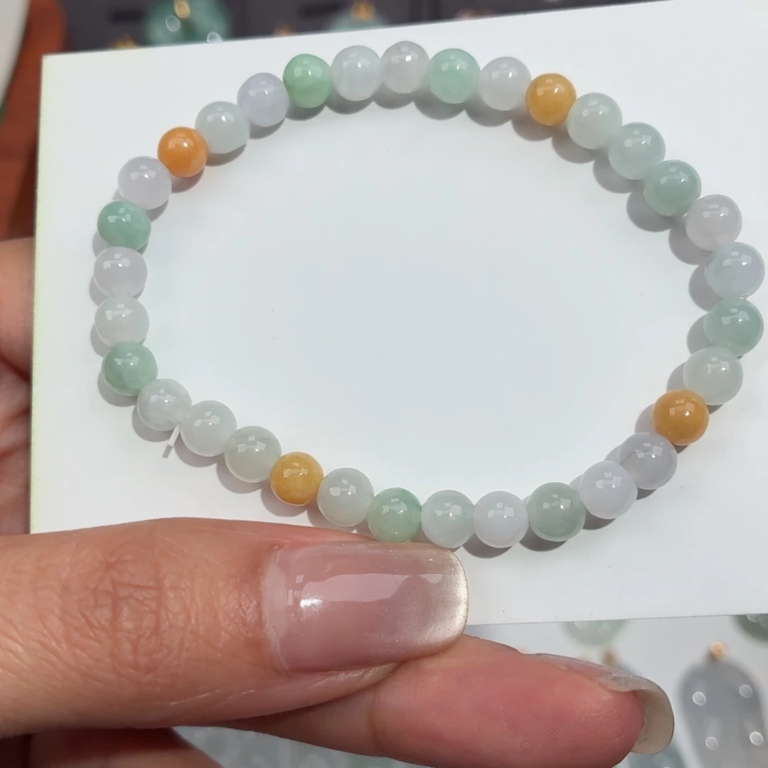 翡翠未镶嵌手链卡6