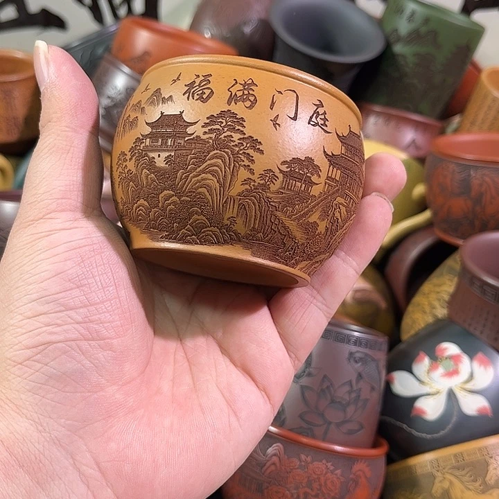 茶杯紫砂全手工紫砂主人杯