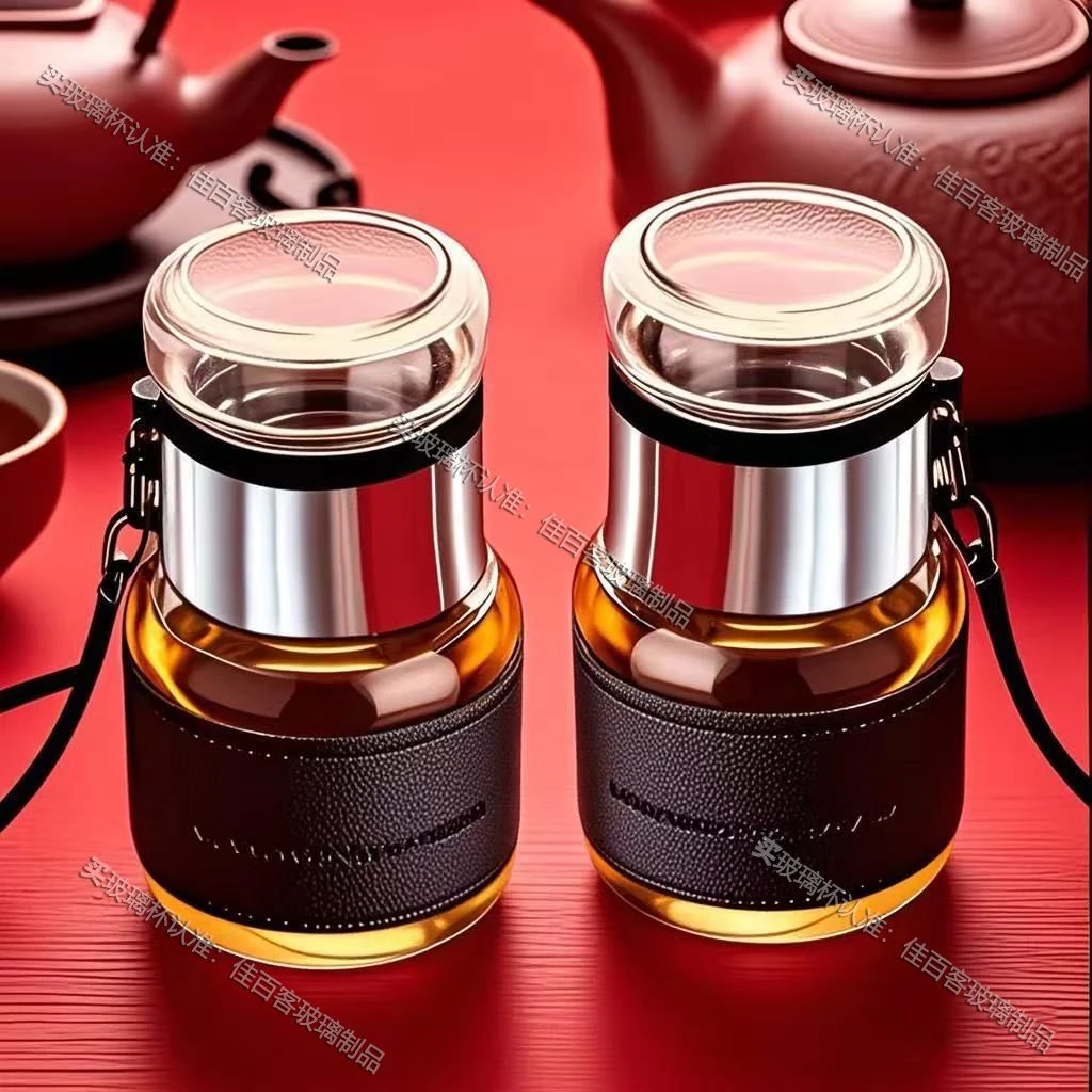 玻璃杯茶水分离杯子随手小杯子泡茶杯手提杯子泡茶杯茶叶杯开水杯