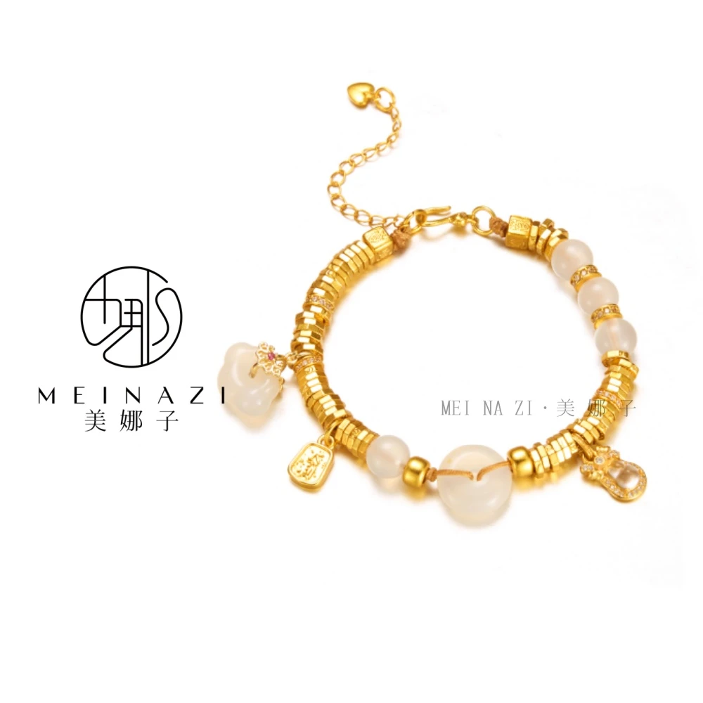 手链   MEINA/平安扣盘缠手链气质礼物新款手编