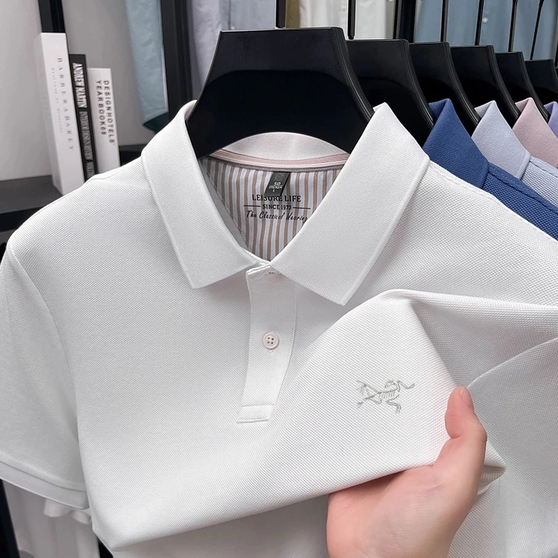【奥莱撤柜】鸟家夏季短袖t恤男士高端翻领体恤休闲透气薄款polo衫
