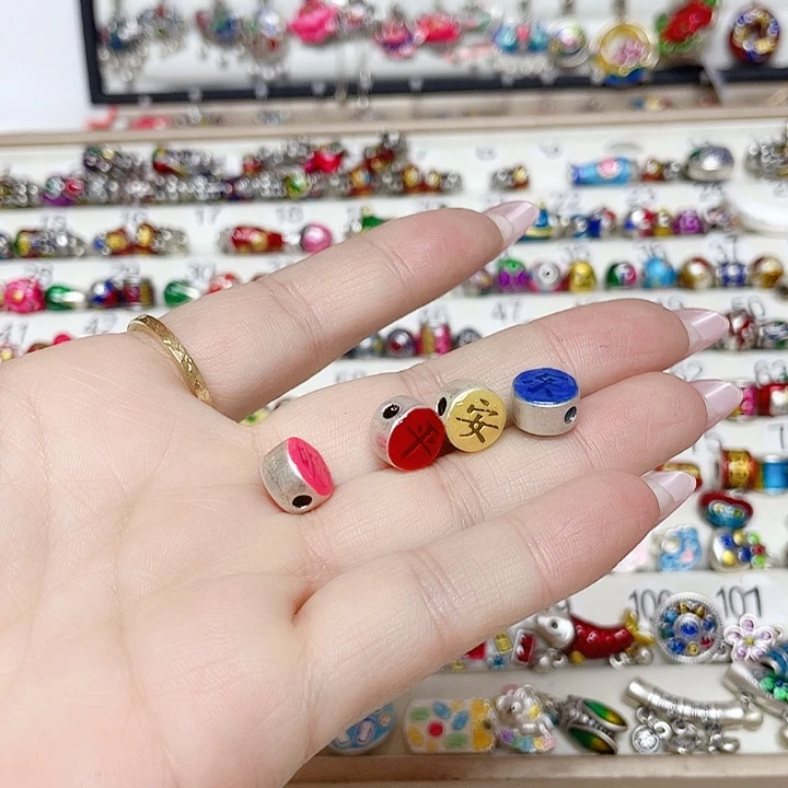 幸***进足银珐琅珐琅彩足银配件