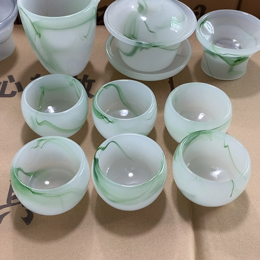 杯高端琉璃茶具 无礼盒 无茶盘