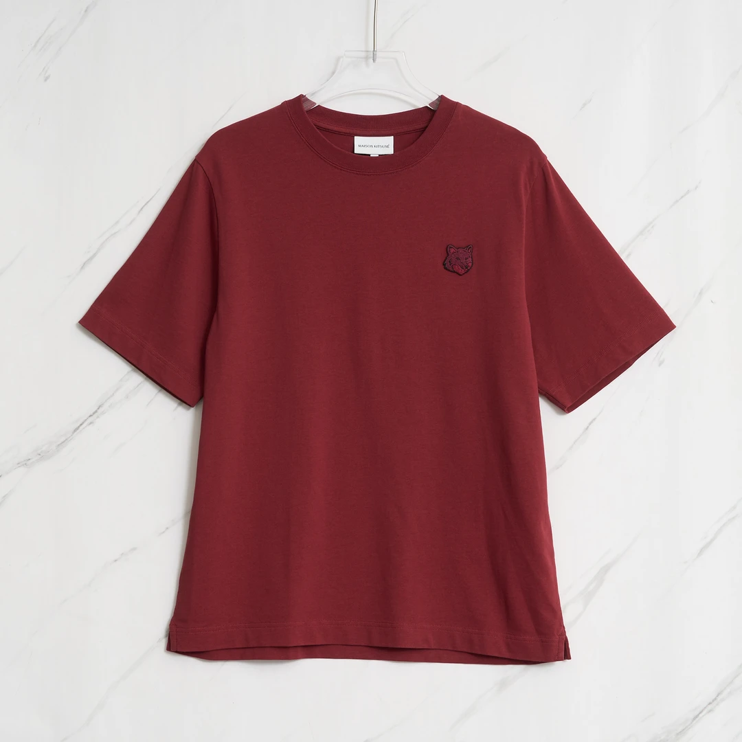 Maison Kitsune狐狸贴布T恤AKBU00162