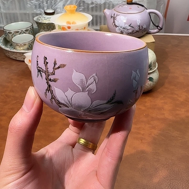 颜瓷闪购商品代替链接紫汝玉兰主人杯