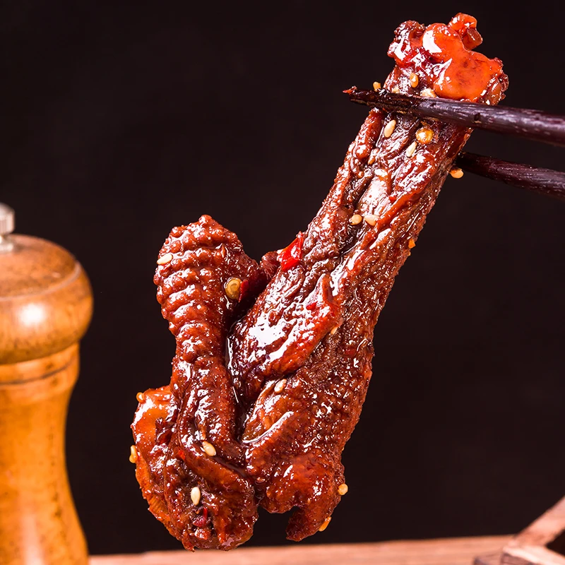 【锁鲜装短保58天】金双亦鸭翅根80g/袋香辣鸭翅根卤味熟食