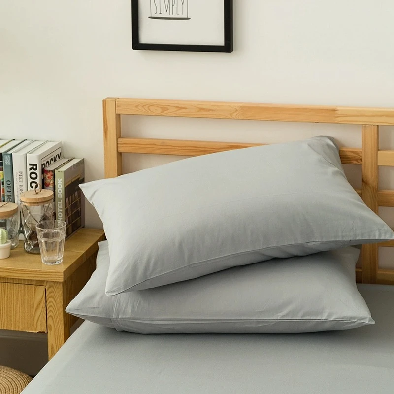 【麻代先生】汉麻雨露麻纯色信封款枕套 48*74