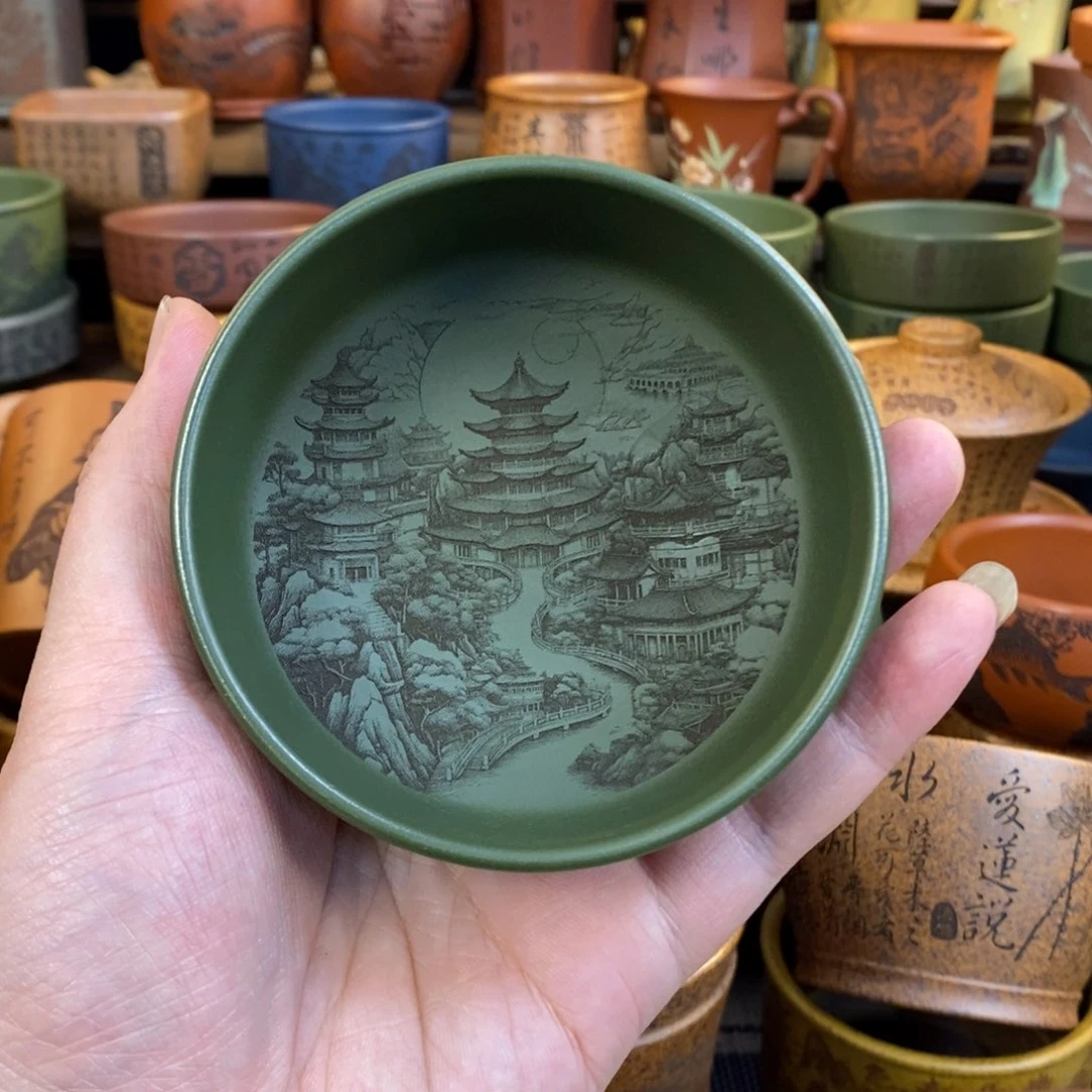 紫砂杯子宜兴全手工紫砂杯