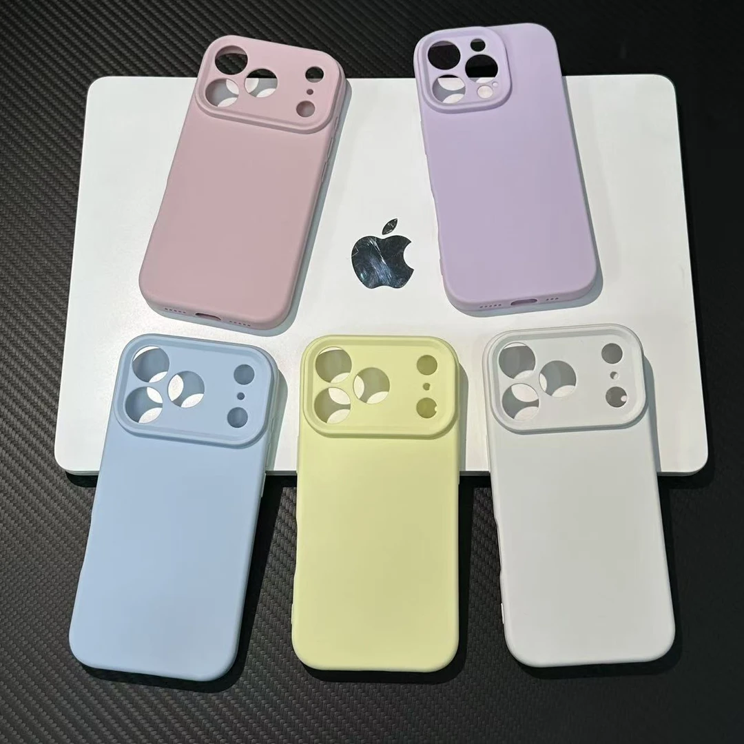 雅天立简约软糯纯色适用iPhone1615手机壳苹果华为vivo小米17oppo