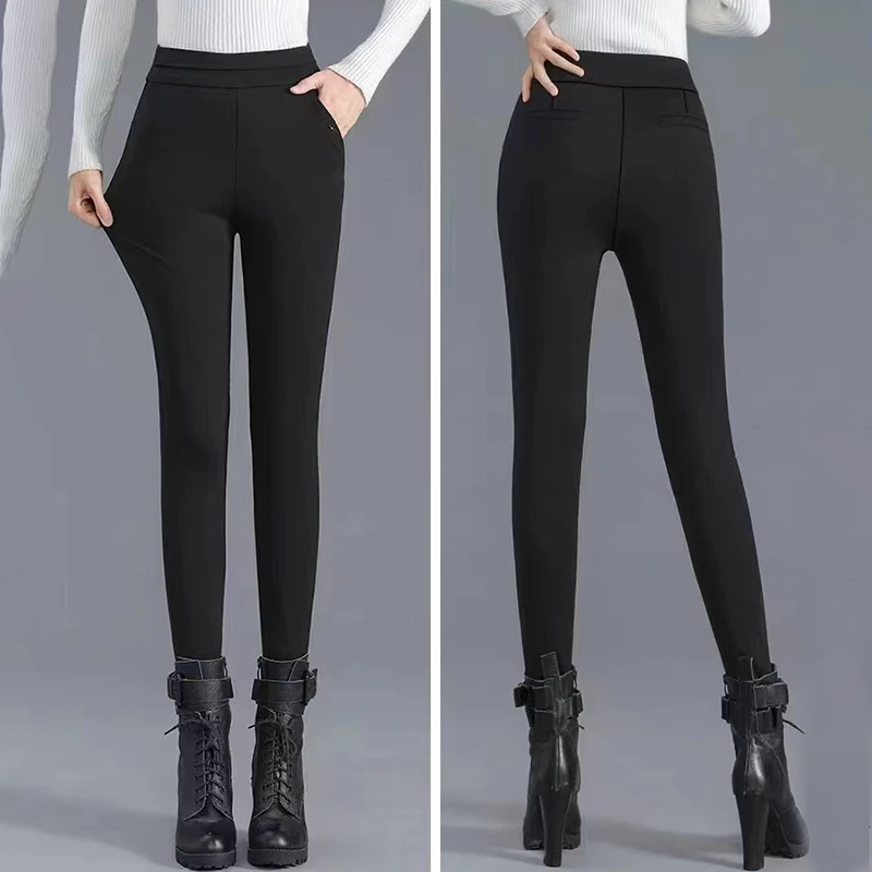 （高腰鹅绒裤）秋冬新款显瘦休闲时尚百搭洋气潮流外穿鹅绒裤N