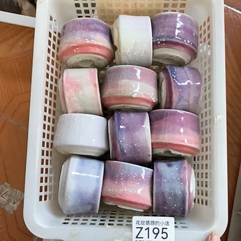 紫砂花盆195微瑕品口径5厘米左右尺寸大小