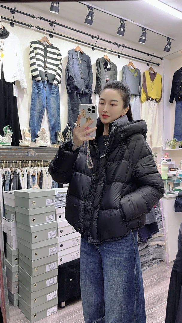 [利姐家]欧货连帽百搭羽绒服