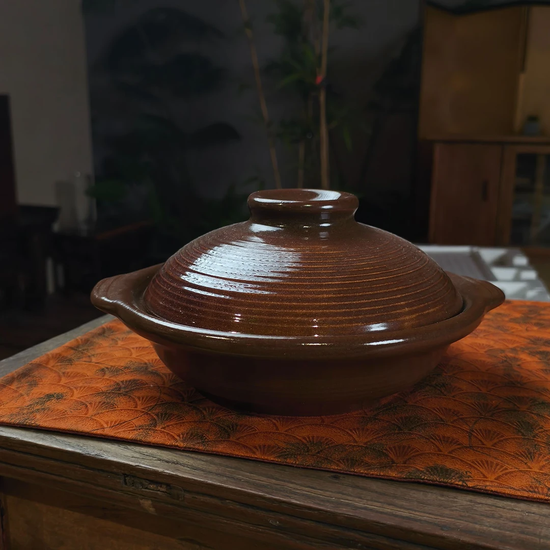 【老王】窑变吉雅浅煲-22.5 （1000ML口径22.5*6）